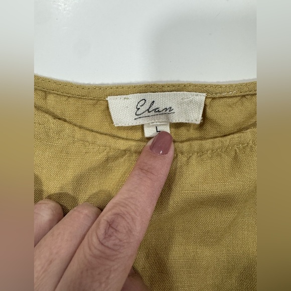 Elan Sleeveless Blouse Women's Large Elastic Hem - Picture 6 of 9